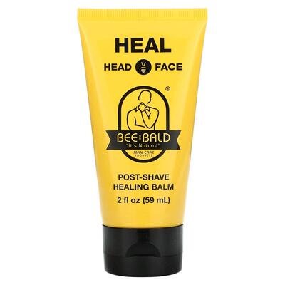 Bee Bald,Heal Head&Face，剃须后修护膏，2 液量盎司（59 毫