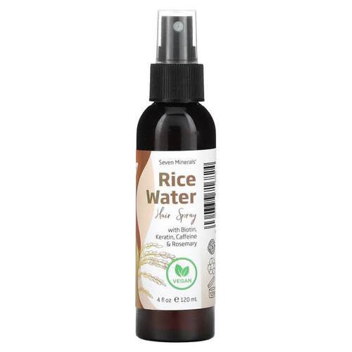 Seven Minerals,Rice Water Hair Spray，4 液量盎司（120 毫升）
