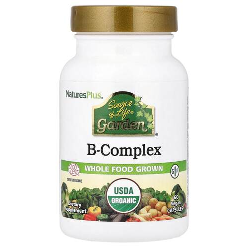 NaturesPlus,Source of Life® Garden，B 族维生素复合物，60 粒