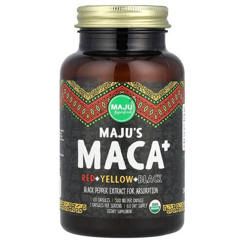 Maju Superfoods,Maju 玛卡+，120 粒胶囊