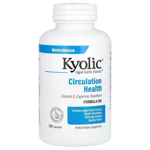 Kyolic,陈蒜提取物，循环健康，配方 106，200 粒胶囊