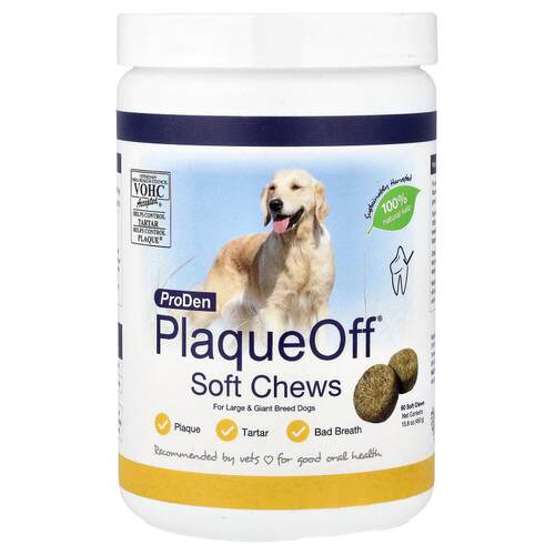 ProDen,PlaqueOff 软咀嚼片，适用于大型和巨型犬