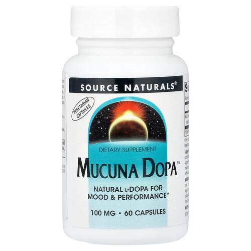 源美,Mucuna Dopa™，100 毫克，60 粒胶囊