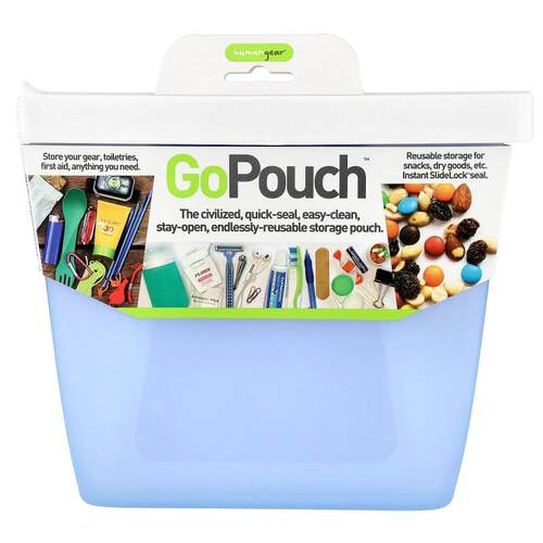 Humangear,Go Pouch™, Medium, Blue, 28 fl oz (800 ml)
