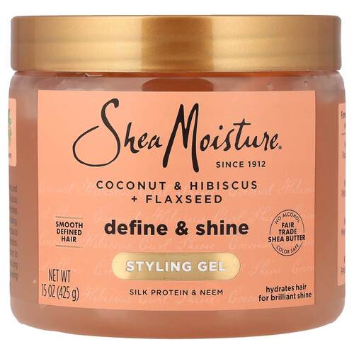 SheaMoisture,Defining Styling Gel，椰子和木槿 + 亚麻籽，15 4