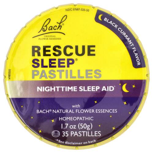 贝曲,Rescue Sleep® 片，黑醋栗，35 片，1.7 盎司（50 克）