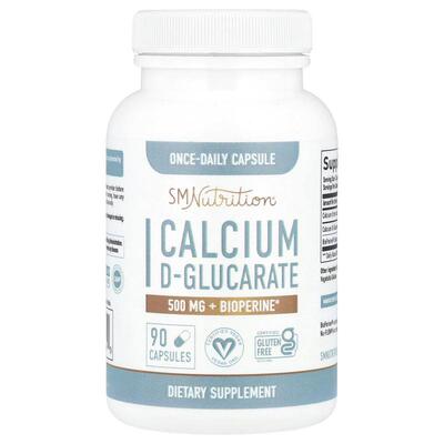 SMNutrition,D-葡萄糖酸钙 + BioPerine®，90 粒胶囊