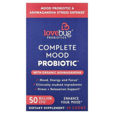 LoveBug Probiotics,有机南非醉茄益生菌胶囊