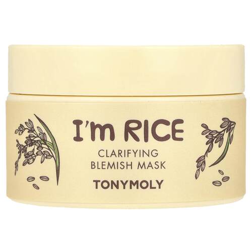 TonyMoly,I'm Rice，祛瑕疵美容面膜，3.38 液量盎司（100 毫升）