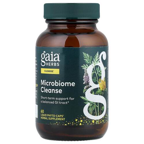 Gaia Herbs,微生物清洁，60 粒全素食液体 Phyto-Caps 胶囊