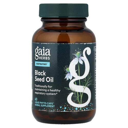 Gaia Herbs,黑籽油，60 粒液体 Phyto-Caps® 胶囊（每粒胶囊 200