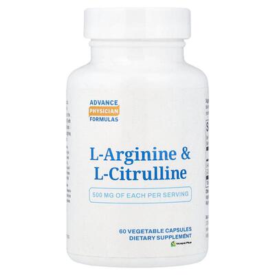 Advance Physician Formulas,L-精氨酸和 L-瓜氨酸，60 粒素食胶