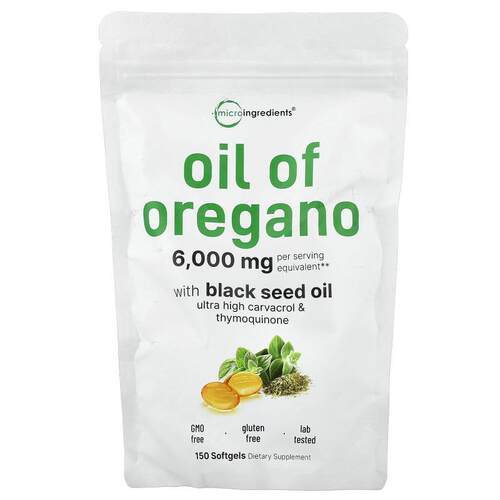 Micro Ingredients,牛至油，150 粒软胶囊