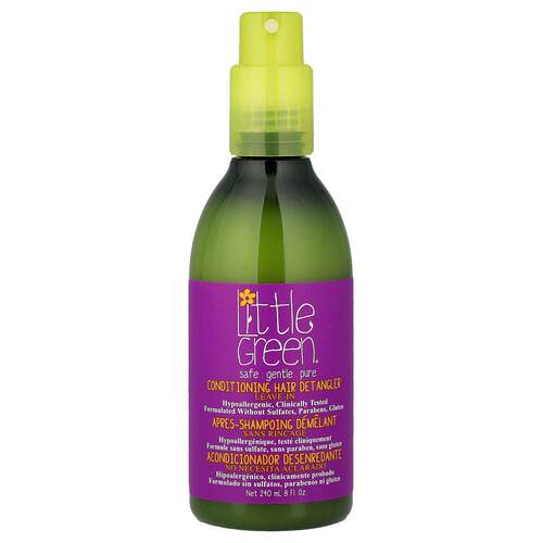 Little Green Cares,免洗护发顺发液，8 液量盎司（240 毫升）