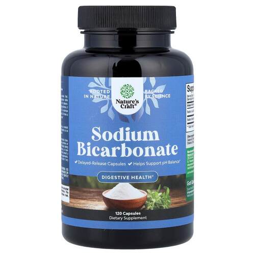 Nature's Craft,Sodium Bicarbonate, 120 Capsules (650 mg per