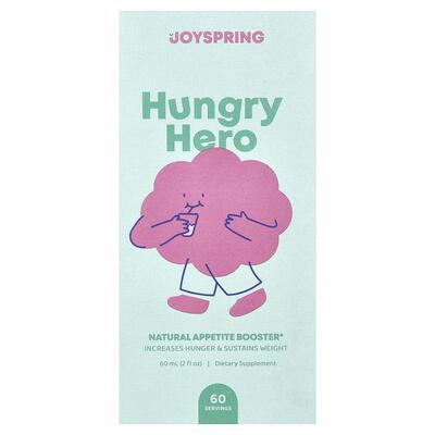 JoySpring,Hungry Hero，天然食欲促进剂，2 液量盎司（60 毫升）