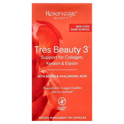 Reserveage Beauty,Tres Beauty 3，90粒胶囊
