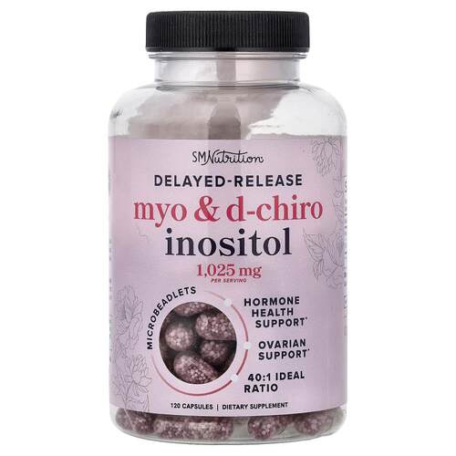 SMNutrition,Myo & D-Chiro Inositol, Delayed-Release, 120 Cap