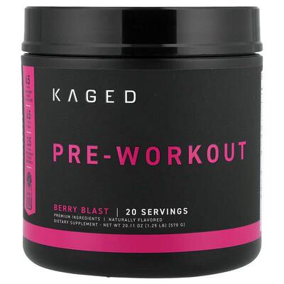 Kaged锻炼前配方锻炼运动前冲剂耐力肌肉帮助爆发力健身力量