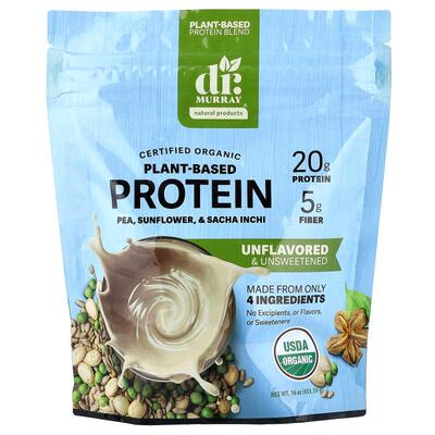 Dr. Murray's,Organic Plant-Based Protein, Unflavored, 16 oz