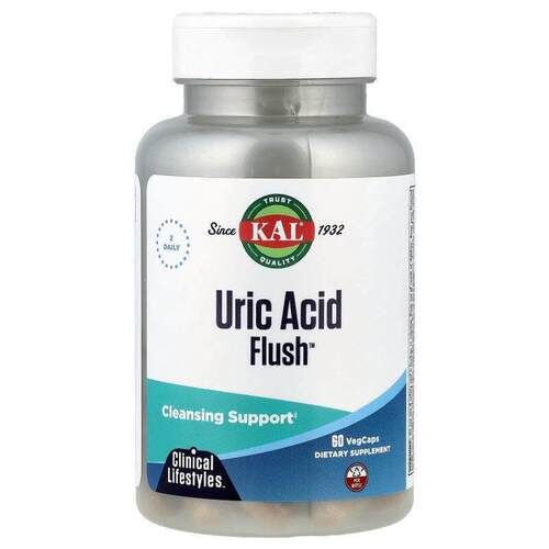 KAL,Uric Acid Flush，60粒植物胶囊