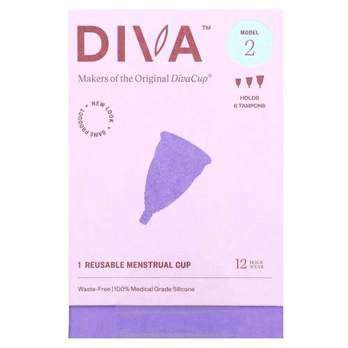Diva International,DivaCup，Model 2，1 支可复用生理期杯