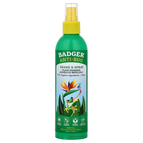 Badger, Anti-Bug 植物驱虫剂，8 液量盎司（237 毫升）