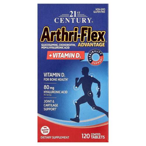 21世纪,Arthri-Flex 优势 + 维生素 D3，120 片