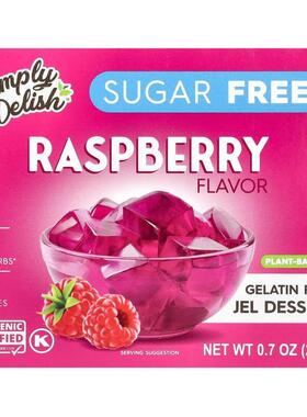 Natural Simply Delish,Natural Jel 甜点，树莓味，0.7 盎司（20