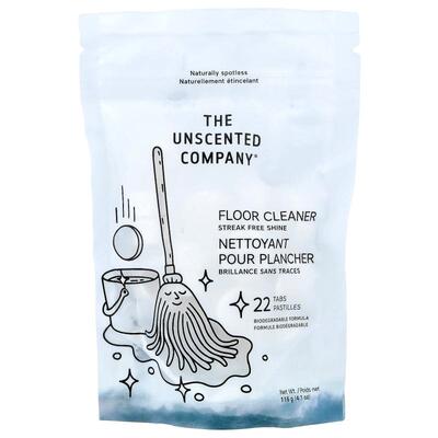 The Unscented Company,地板清洁剂，22 片，4.1 盎司（116 克）