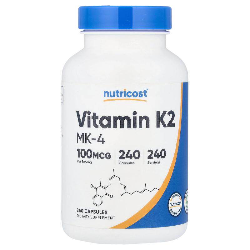 Nutricost,维生素 K2 MK-4，100 微克，240 粒胶囊图片