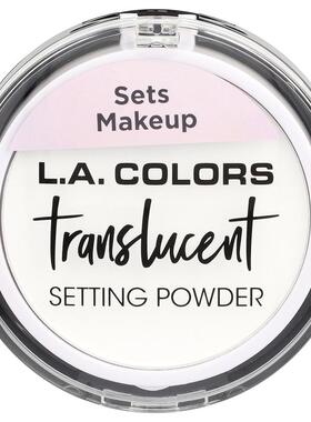 L.A. Colors,定妆粉，CSP370 半透明，0.25 盎司（7 克）