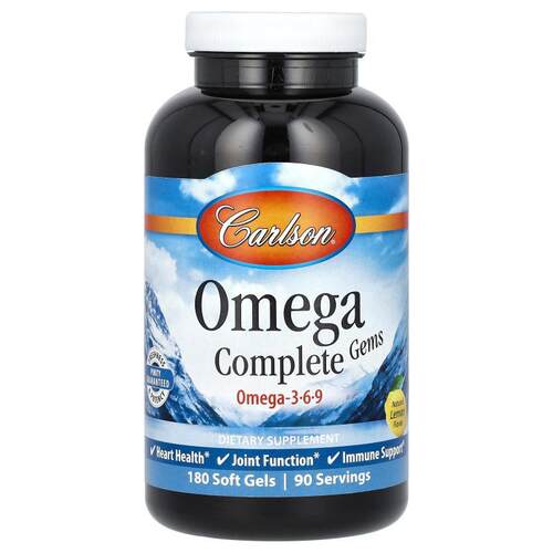 Carlson,Omega Complete Gems™ 软胶囊，180 粒装