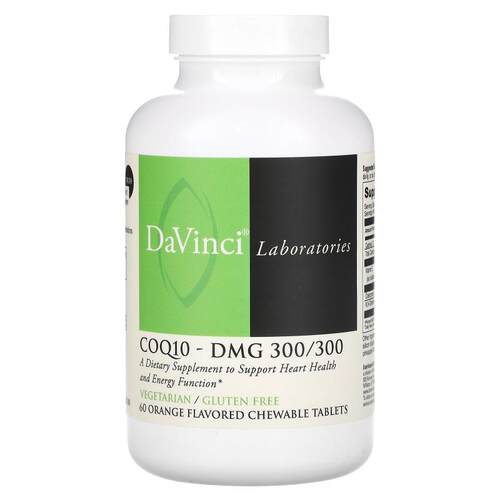 DaVinci Laboratories,辅酶 Q10-DMG，橙味，60 片咀嚼片
