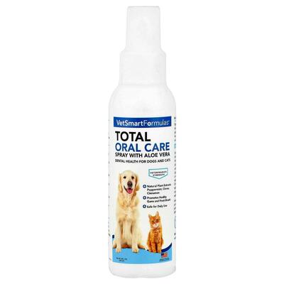 VetSmart Formulas,含芦荟的多面口腔护理喷雾，适用于犬猫，4 液