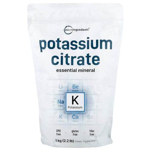 Micro Ingredients,Potassium Citrate, 2.2 lb (1 kg)