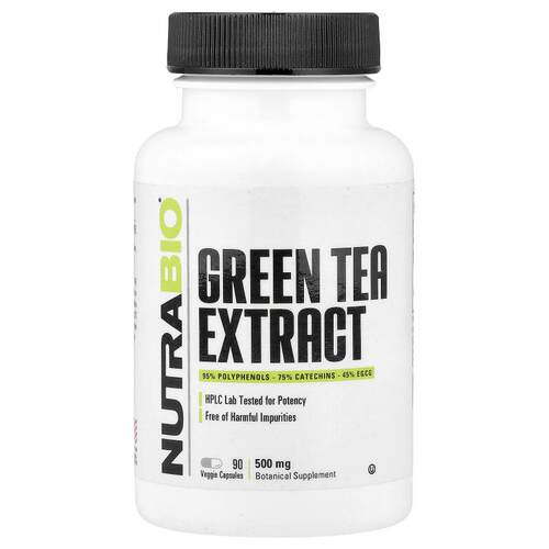 Nutrabio Labs,绿茶提取物，500 毫克，90 粒素食胶囊