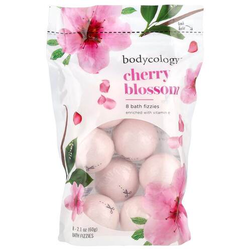 Bodycology,Bath Fizzies，樱花，8 支，2.1 盎司（60 克）