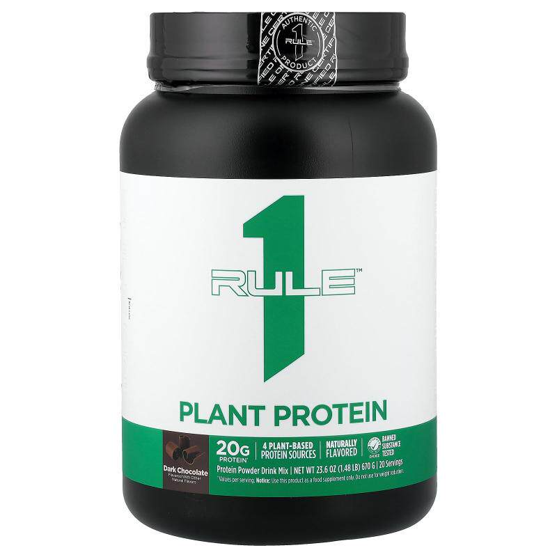 Rule One Proteins,植物蛋白质粉混合饮品,巧克力味,1.48 磅(6
