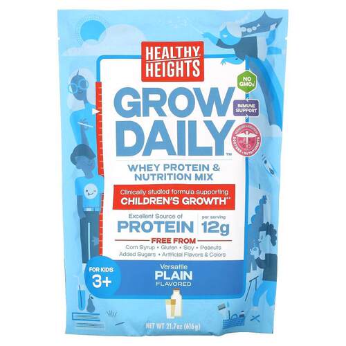 Healthy Heights每日成长乳清蛋白和营养混合物