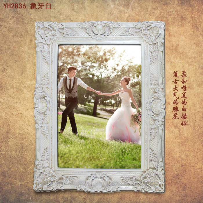 36寸相框欧式复古油画框影楼结婚迎宾婚庆装饰框长方形挂墙大像框