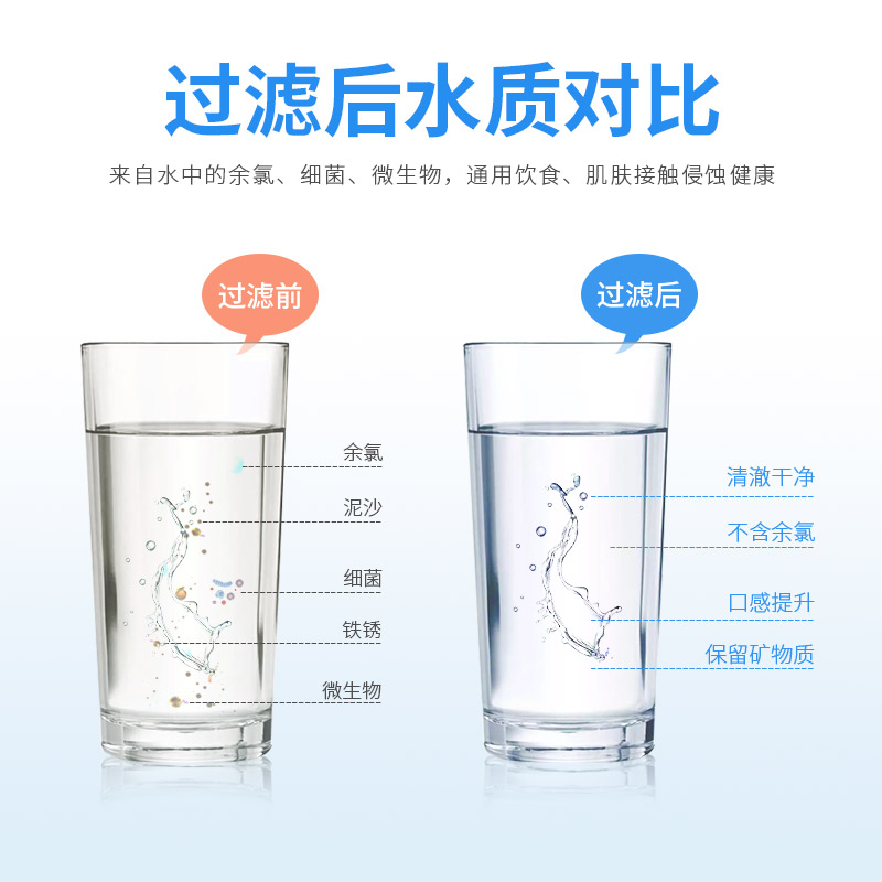 净健净水器家用直饮厨房台式自来水过滤器韩式滤芯五级超滤饮水机