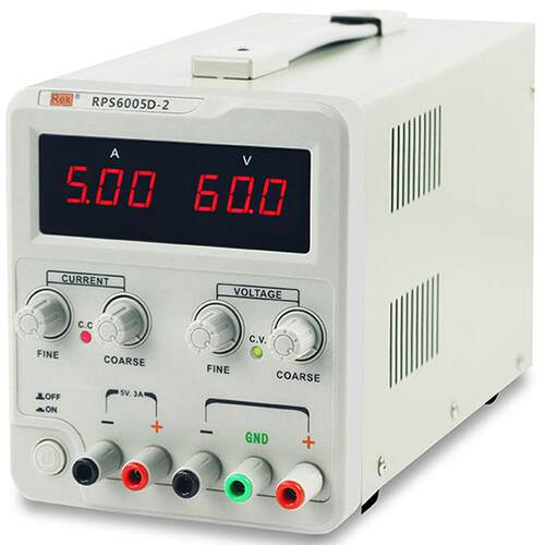 Rek/美瑞克 RPS6005D-2 数显高精度直流稳压电源 60V 5A 线性调压