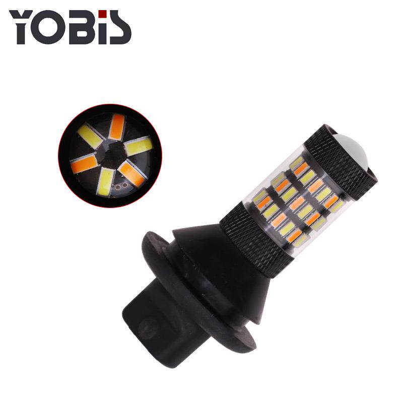 优彼斯汽车LED灯1156双色60smd转向灯4014日行灯带解码转向灯高亮
