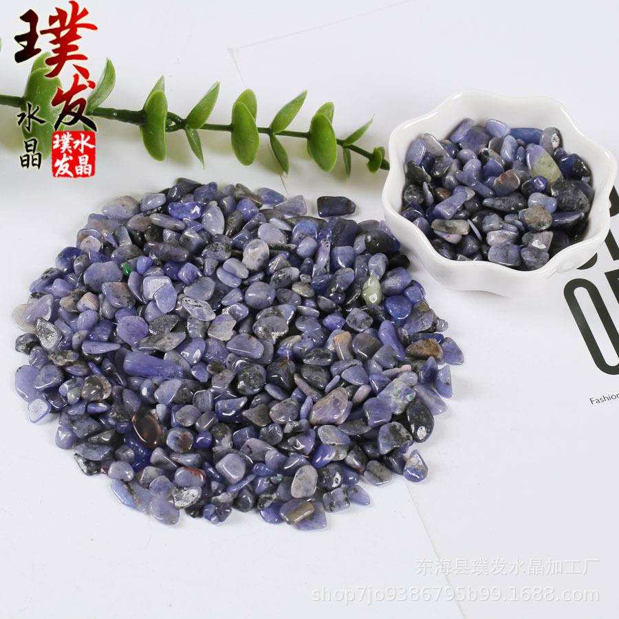 天然坦桑石碎石 鱼缸石景观装饰 盆栽摆件 跨境电商供货