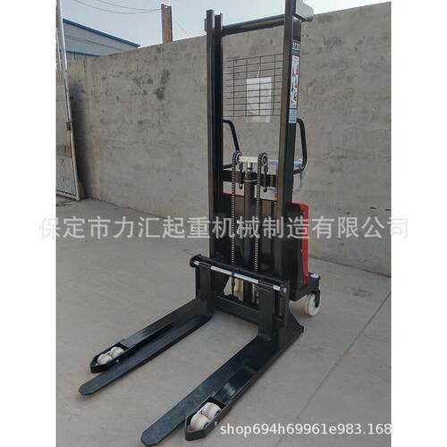 半电动两用堆高车2吨1吨小型液压升高叉车自动升降堆垛机搬运装卸