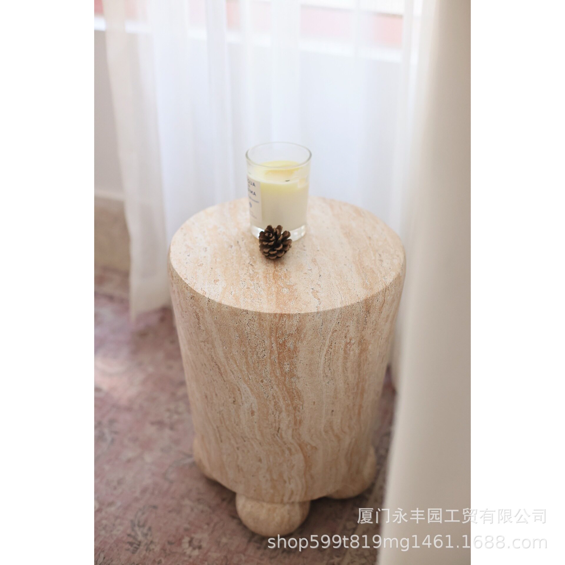 嘻物所大师设计大理石纹边几