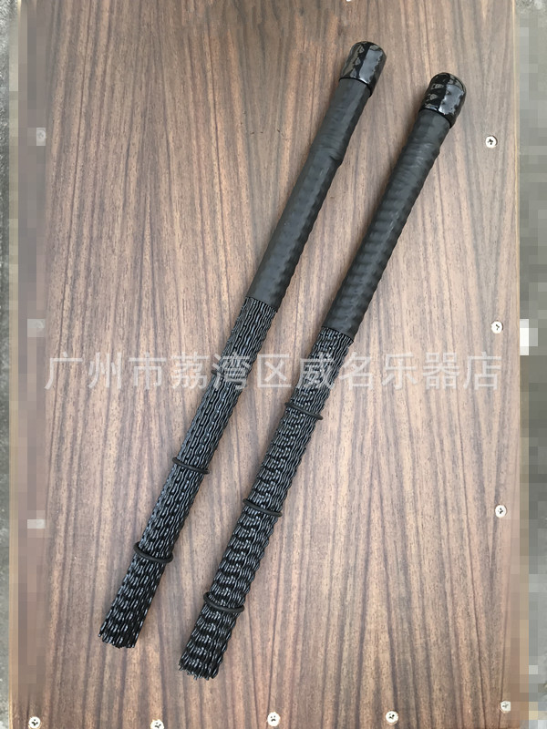 批发爵士鼓箱鼓波浪刷毛尼龙束棒
