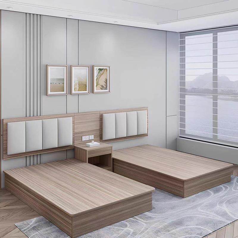 宾馆家具标间全套酒店单双人床箱公寓民宿旅馆出租房标准间