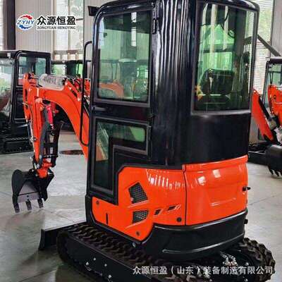 厂家现货出口ZY18挖掘机 履带式液压工程挖机Crawler Excav ator
